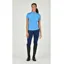 Dublin Tabby Short Sleeved Top Ladies in Coastal Blue