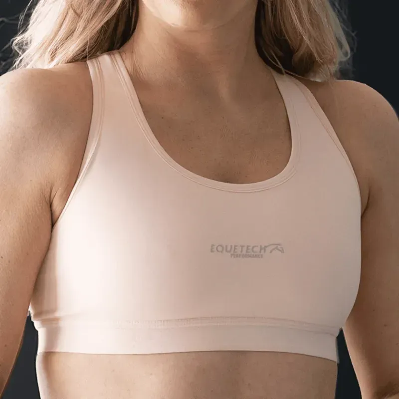 Equetech Performance Sports Bra in Nude-2