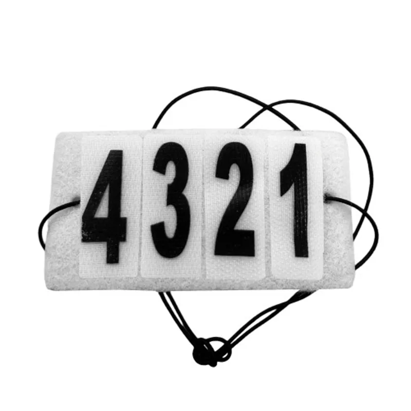 Equetech Easy Show Jacket Competition Numbers in White-1