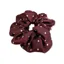 Equetech Hair Scrunchie in Maroon and White Polka Dot