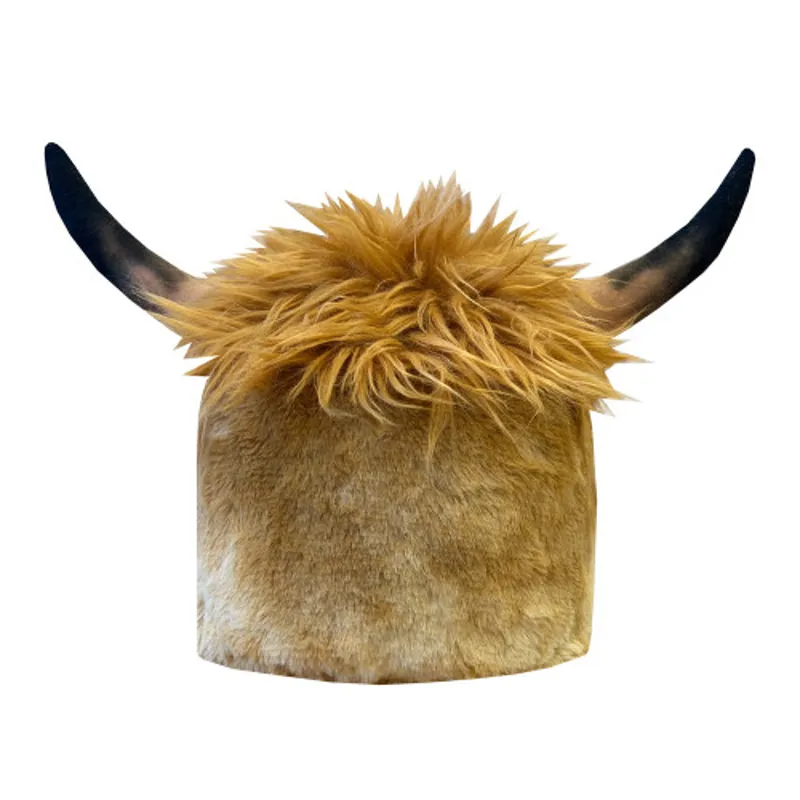 Equetech Heather Highland Cow Hat Silk-1