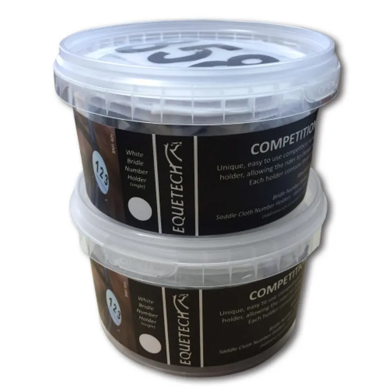 Equetech Luxe Dressage Saddle Pad Numbers Pair in Rose Gold - WEB EXCLUSIVE-1