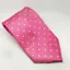 Equetech Polka Dot Adults Tie in Fuchsia/White