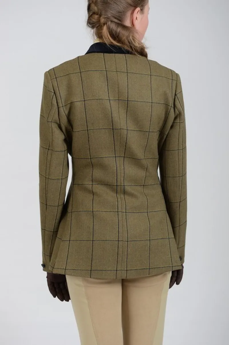 Equetech Kenton Tweed Jacket Ladies Green-2