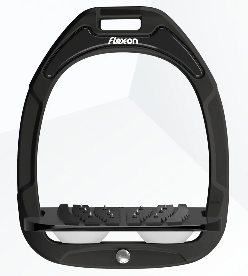 Flex-On Green Composite 2 Stirrups Inclined in Black/Black/White