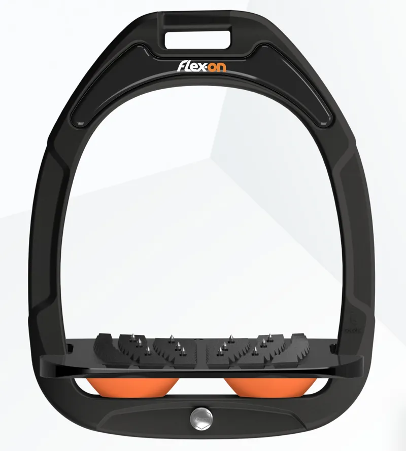 Flex-On Green Composite 2 Stirrups Inclined in Black/Black/Orange