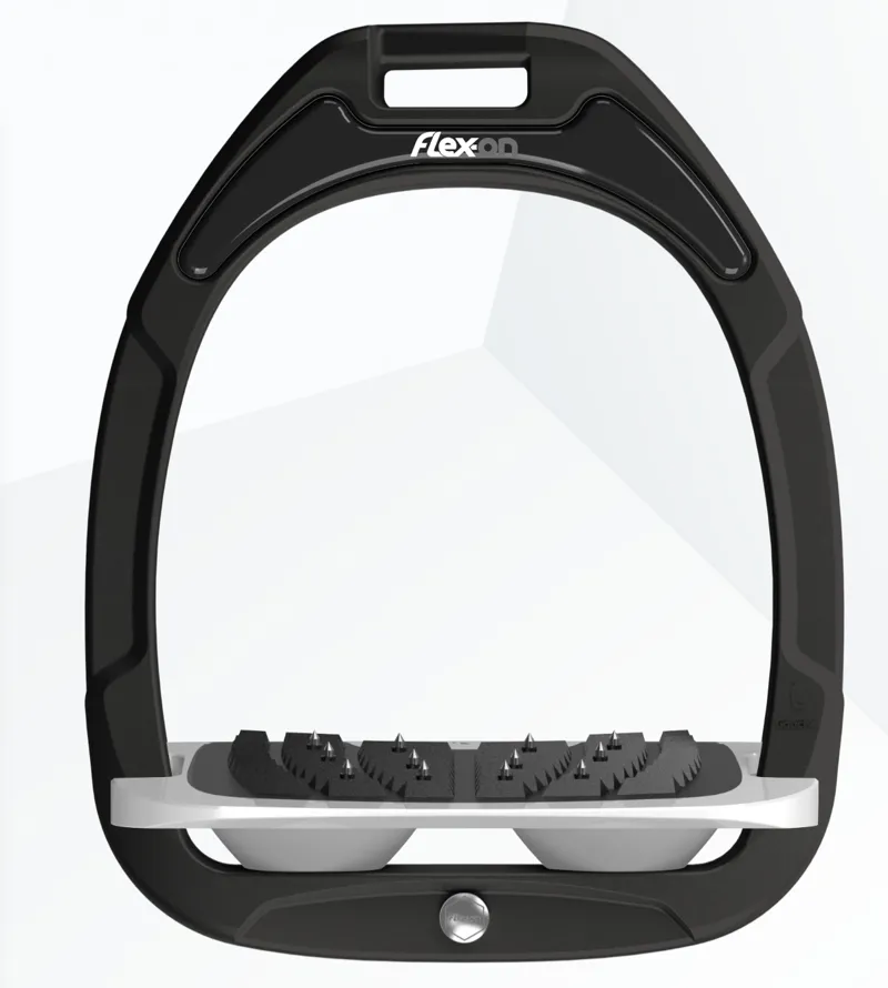 Flex-On Green Composite 2 Stirrups Inclined in Black/Grey/Grey