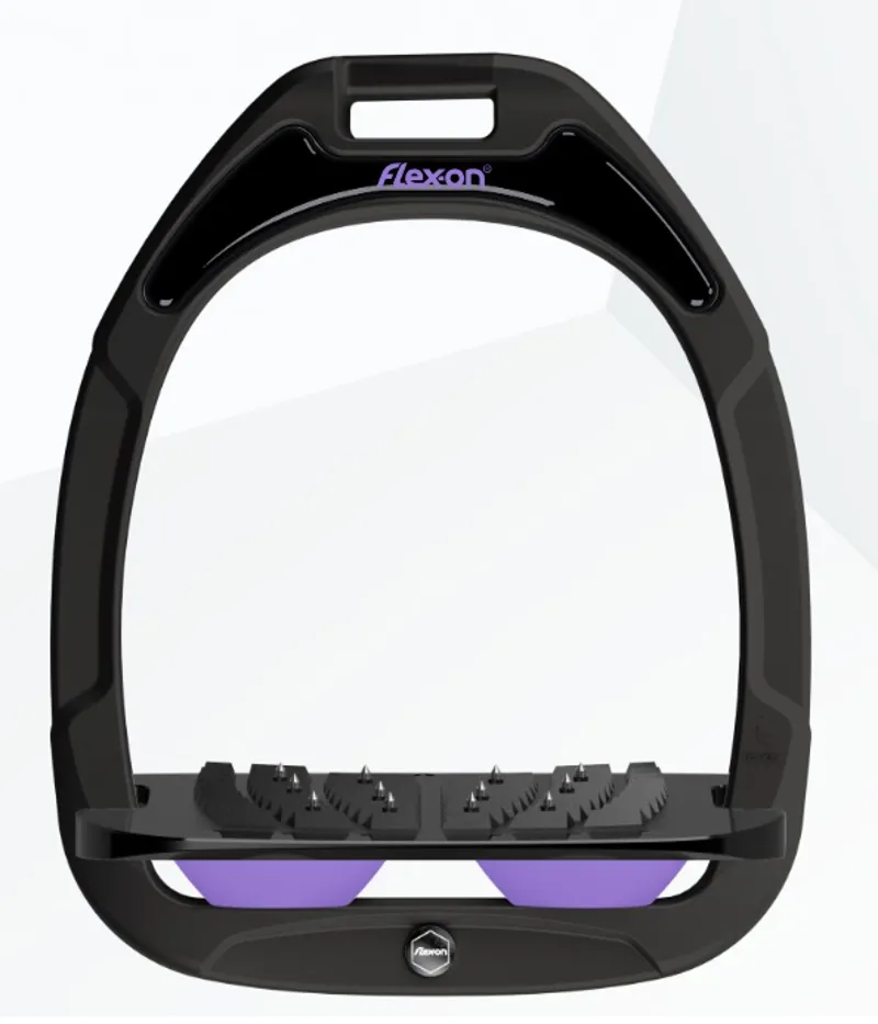 Flex-On Green Composite 2 Stirrups Inclined in Black/Black/Fresh Lilac