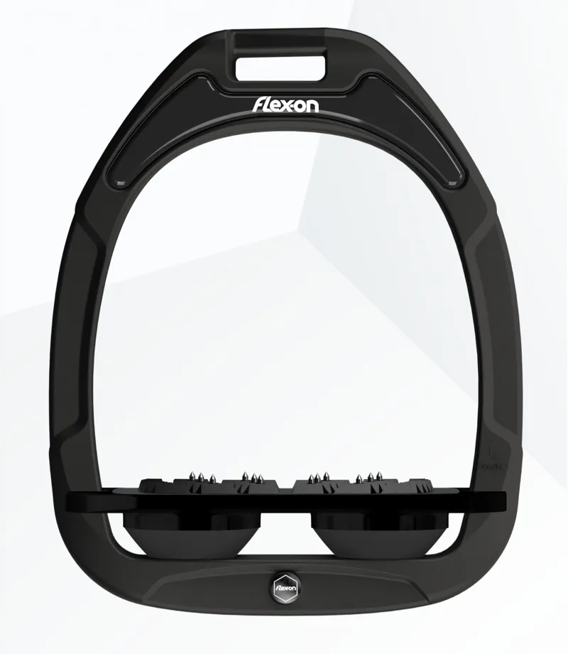 Flex-on Green Composite 2 Stirrups Flat in Black/Black/Black