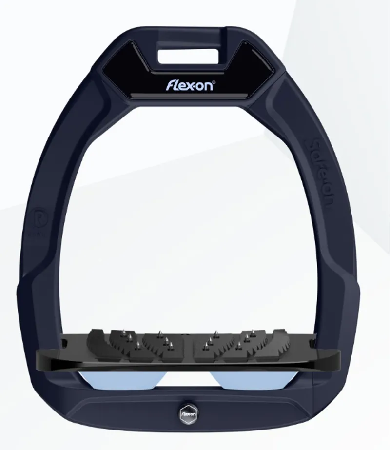 Flex-On Safe-On Stirrups Inclined in Navy/Black/Glacier Blue
