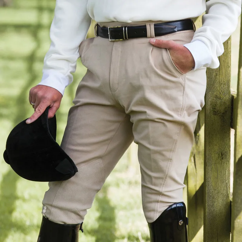 Equetech Men's Foxhunter Hybrid Breeches in Beige - WEB EXCLUSIVE-2