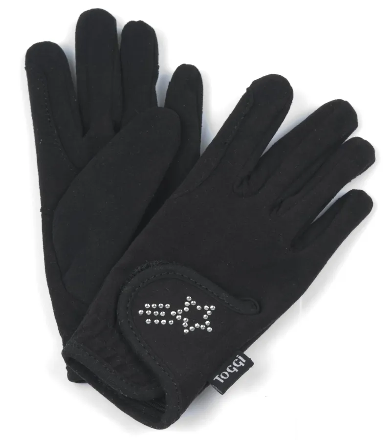 Toggi Gleam Gloves Childrens in Black