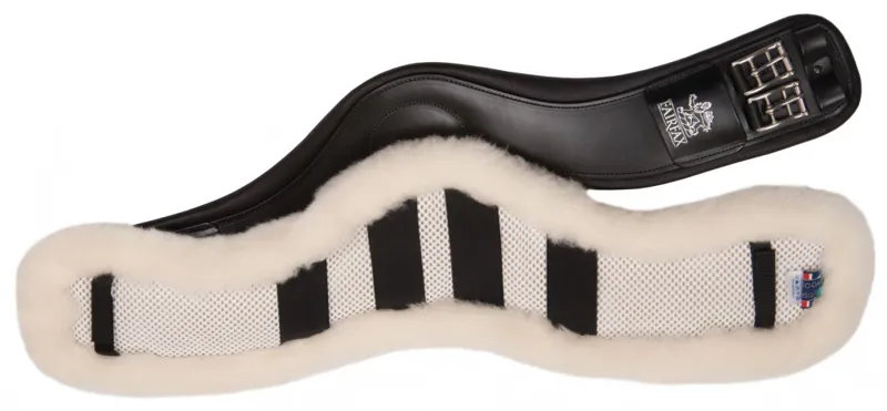 Fairfax Short Event Leather Girth in Black-3