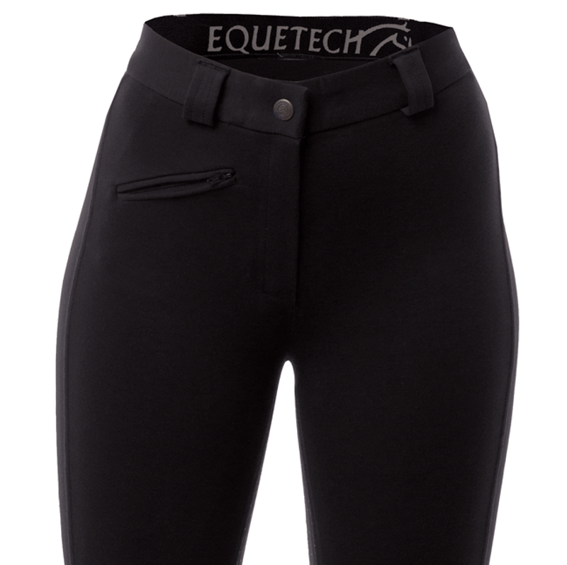 Equetech Grip Seat Breeches in Ladies Black - WEB EXCLUSIVE-1