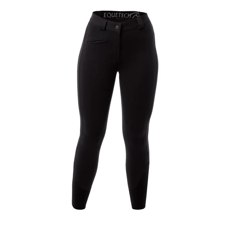 Equetech Grip Seat Breeches in Ladies Black - WEB EXCLUSIVE