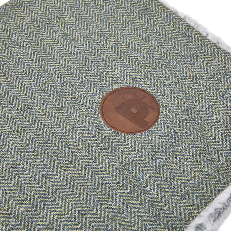 Petface Herringbone Comforter in Sage-2