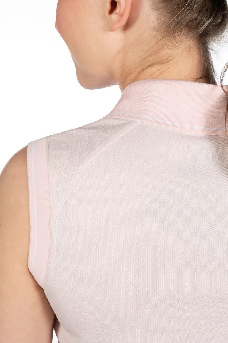 HKM Catherine Sleeveless Polo Shirt Ladies in Light Rose-6