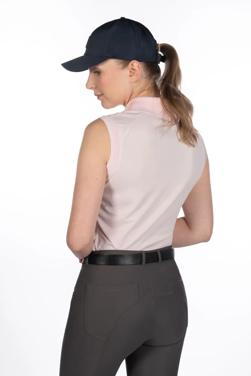 HKM Catherine Sleeveless Polo Shirt Ladies in Light Rose-2