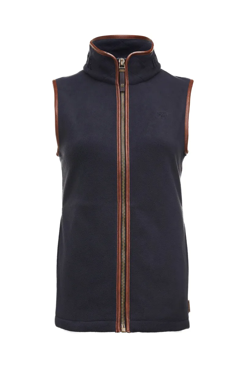 Holland Cooper Country Fleece Gilet in Ink Navy-5