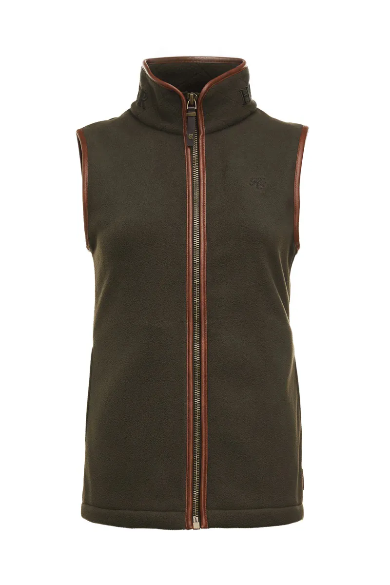 Holland Cooper Country Fleece Gilet in Khaki-2
