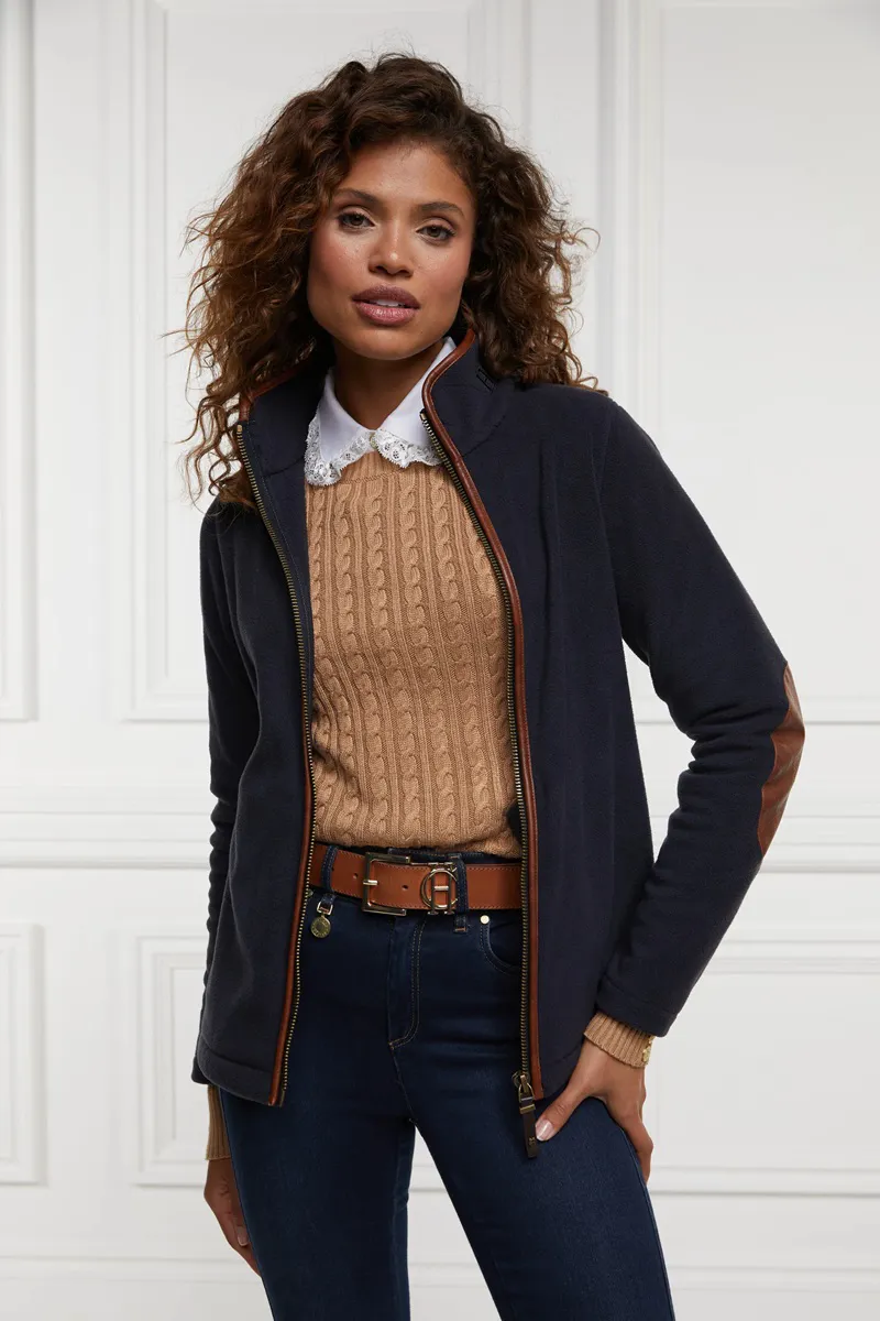 Holland Cooper Country Fleece Jacket in Ink Navy