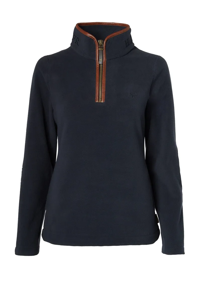 Holland Cooper Country Quarter Half Zip Ladies in Ink Navy-1