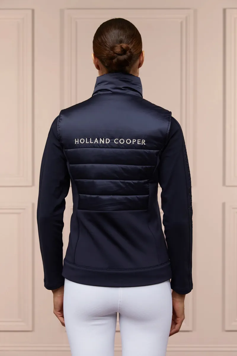 Holland Cooper Hybrid Gilet Ladies in Ink Navy-1