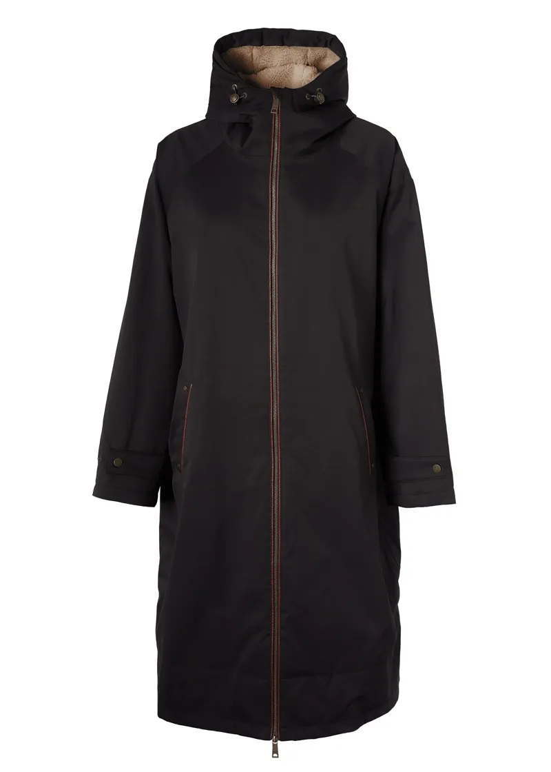 Holland Cooper One-Size Waterproof Coat Ladies in Chocolate-3