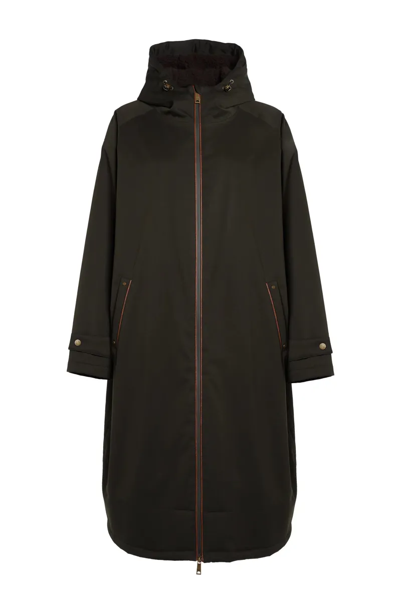 Holland Cooper One-Size Waterproof Coat Ladies in Khaki-2