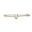 Equetech Traditional Horseshoe Stock Pin in Gold - WEB EXCLUSIVE