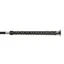 Hux Chrome Cap Dressage Whip in Black and Gold