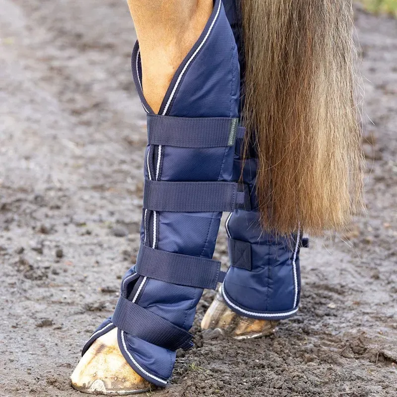 Hy Equestrian Economy Travel Boots in Navy-3