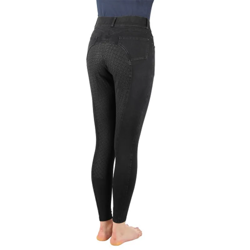 Hy Equestrian Elevate Denim Breeches Ladies in Black-1