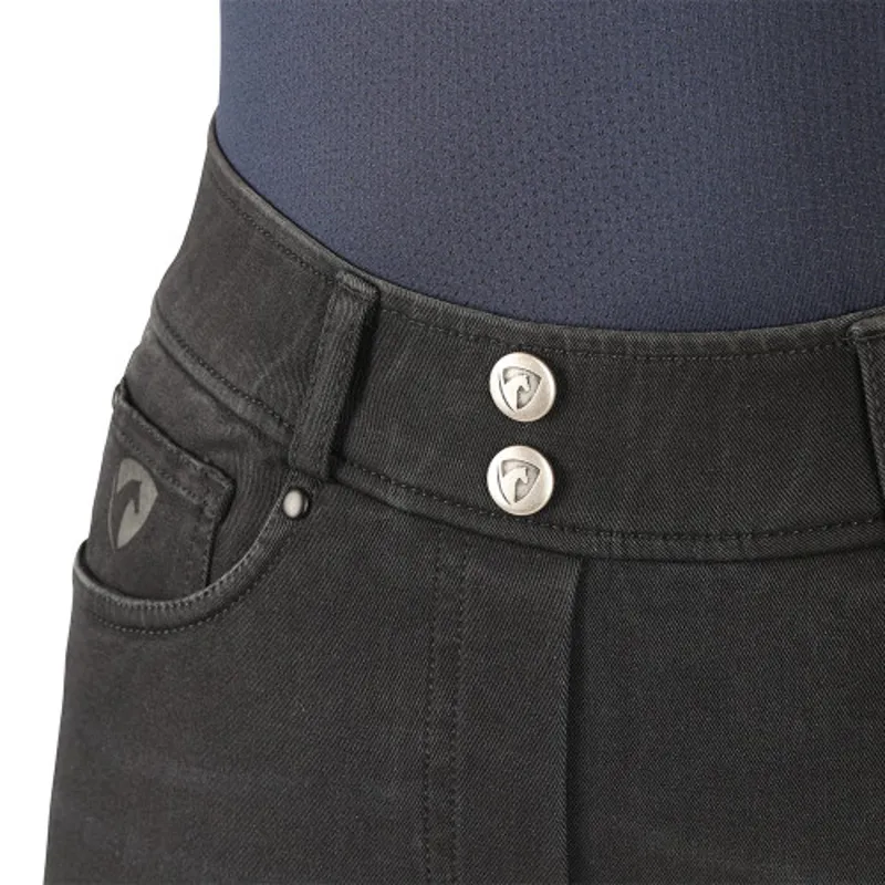 Hy Equestrian Elevate Denim Breeches Ladies in Black-2