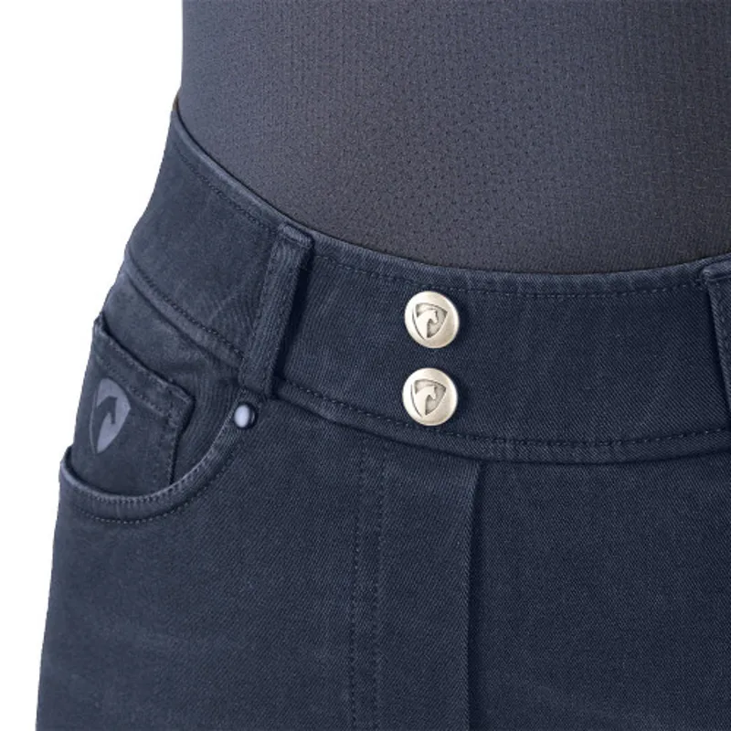Hy Equestrian Elevate Denim Breeches Ladies in Blue-2
