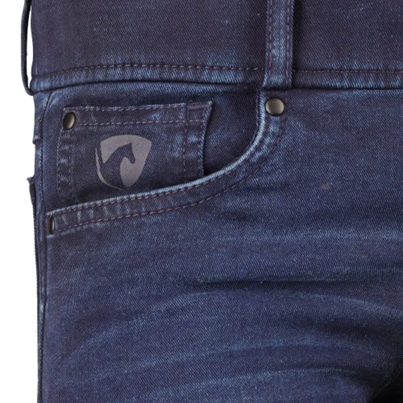 Hy Equestrian Elevate Mizs Denim Breeches Kids in Dark Blue-4