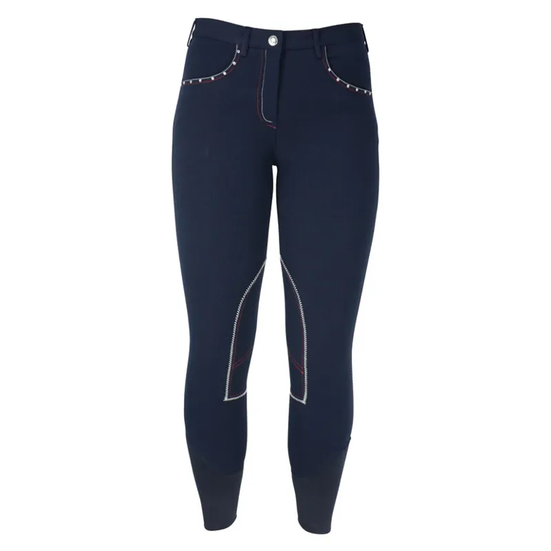 HyPERFORMANCE Diamante Breeches Ladies in Navy-1