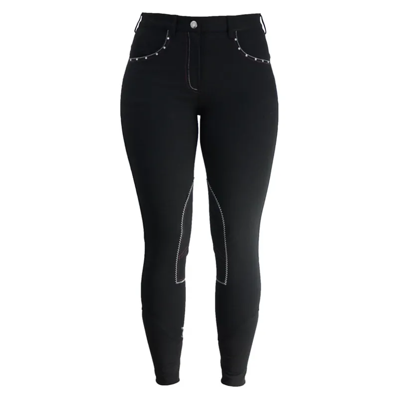 HyPERFORMANCE Diamante Breeches Ladies in Navy-4