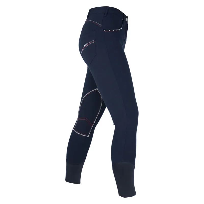 HyPERFORMANCE Diamante Breeches Ladies in Navy-2