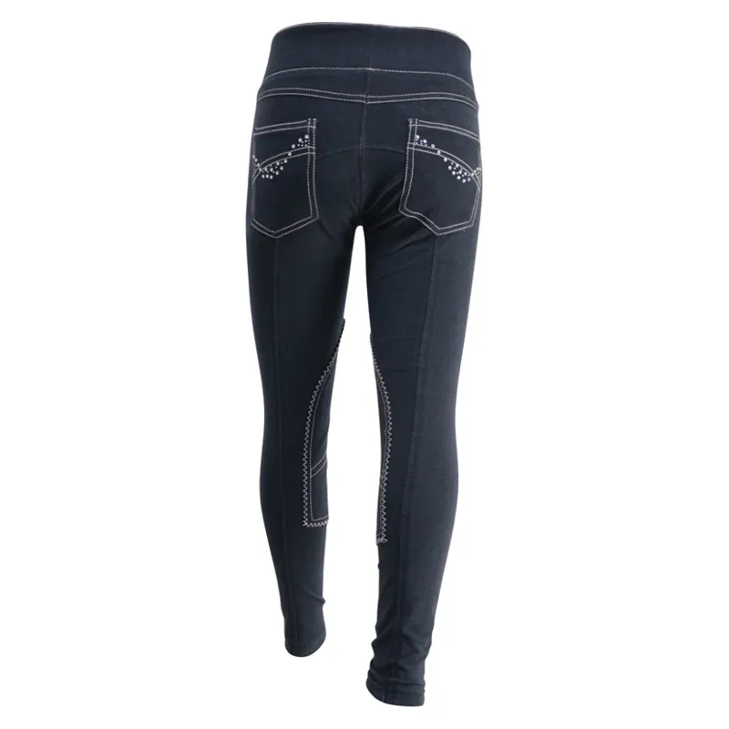 HyPerformance Eccleston Diamante Childs Leggings in Navy-2