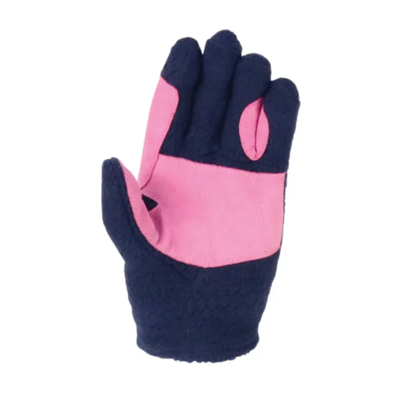 Little Rider Love My Pony Fleece Riding Gloves in Navy - WEB EXCLUSIVE-1