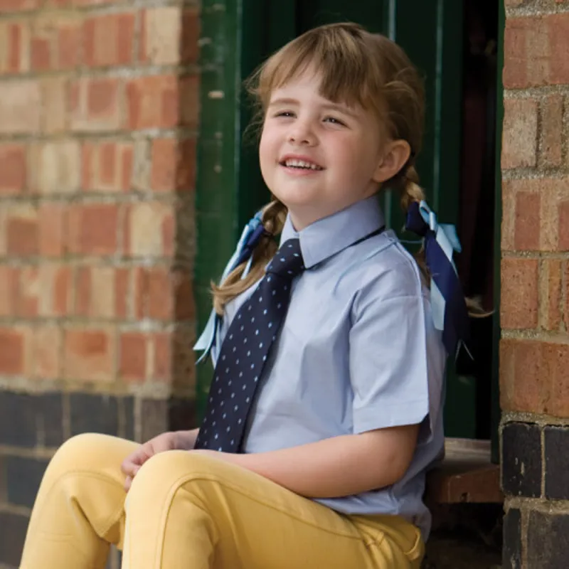 Equetech Junior Stretch Show Shirt in White-1