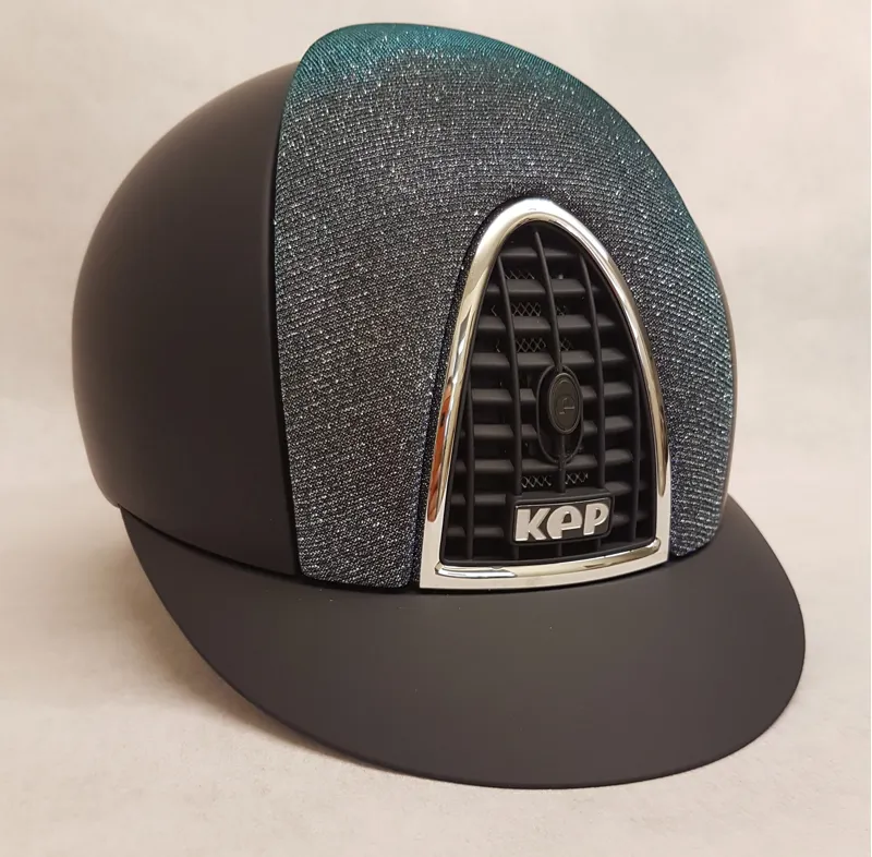 KEP Cromo Textile Galassia Riding Hat Navy