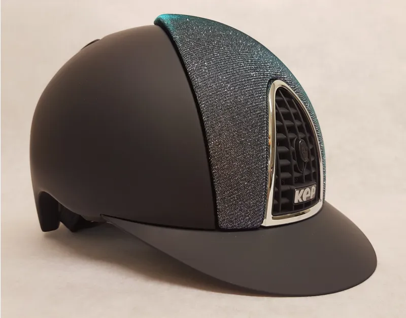 KEP Cromo Textile Galassia Riding Hat Navy