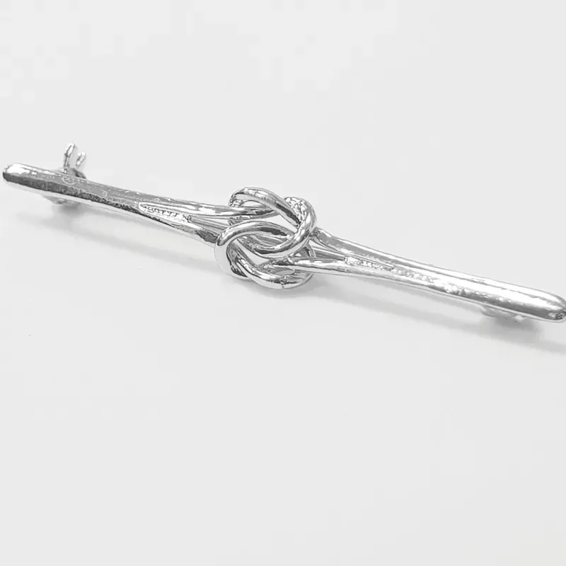 Equetech Knot Stock Pin in Silver