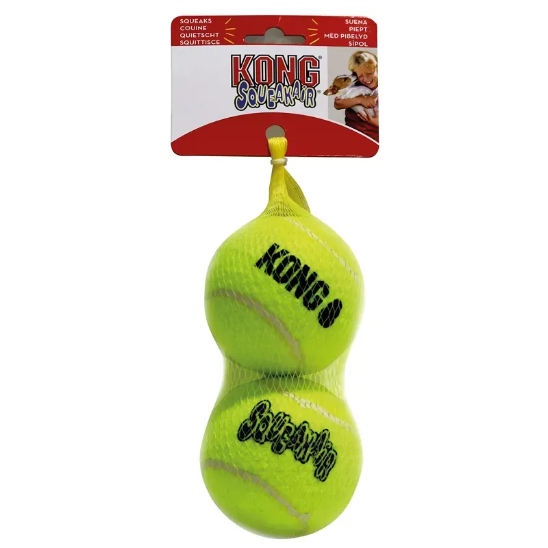 KONG SqueakAir Balls 2 Pack in Large - WEB EXCLUSIVE