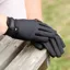Equetech Junior Stretch Show Gloves in Black - WEB EXCLUSIVE