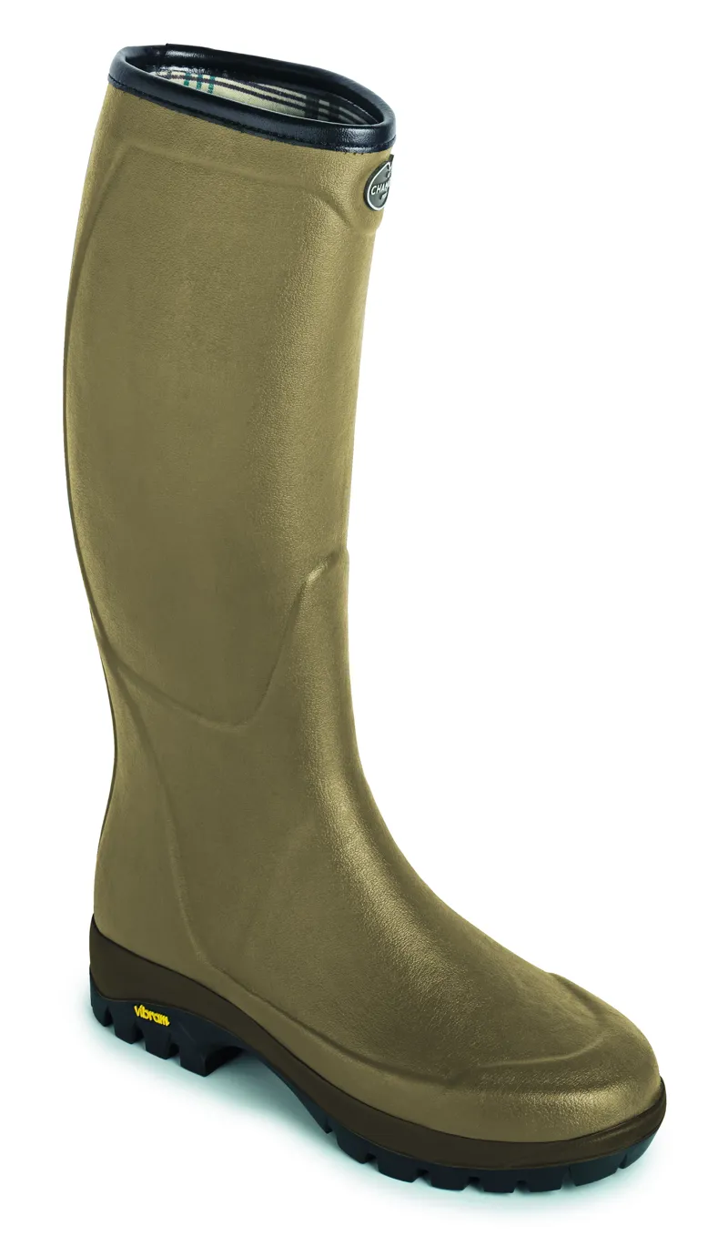 Le Chameau Country Vibram Wellington Boots Mens Green-3