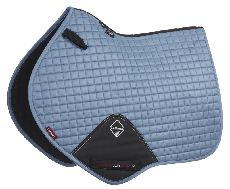 LeMieux Close Contact Suede Saddle Pad in Ice Blue