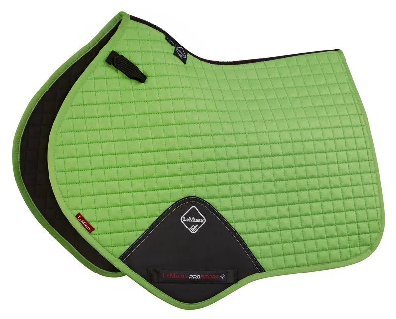 LeMieux Close Contact Suede Saddle Pad Lime